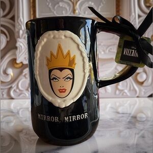 Rae Dunn Disney Villains NWT Black & Gold Huge Evil Queen Mug